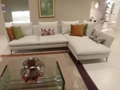 Divano Biba salotti Divano con penisola mod link PREZZI OUTLET sconto 30%