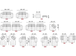 Divano Bucci Max divani in Tessuto a 2228€