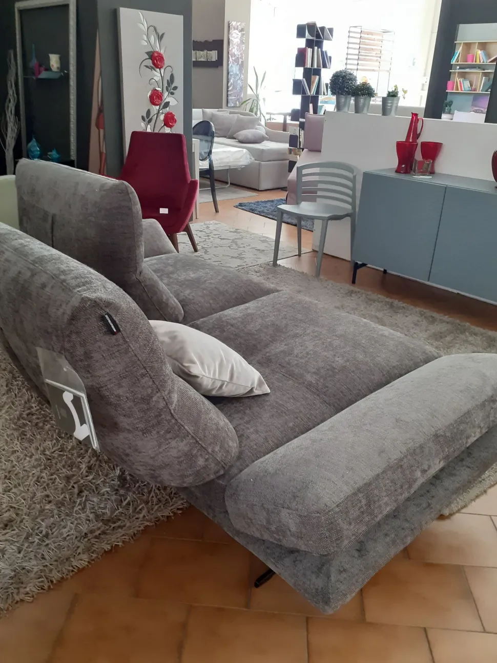 Divano Chamonix tessuto in poliuretano Nicoletti home in Offerta Outlet