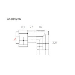 Divano Charleston di Nicoletti home in stile moderno a prezzo Outlet