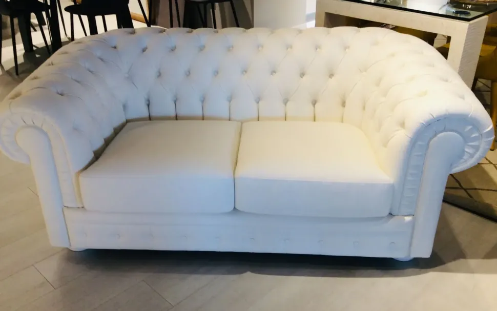 Divano Chester bianco Artigianale OFFERTA OUTLET