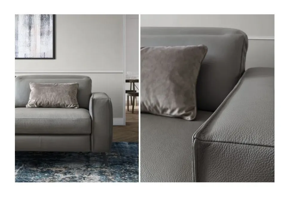 Divano Christopher in Pelle non sfoderabile di Le comfort scontato 35%