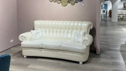 Divano classico ecopelle Lisa di Artigianale con sconto del - 71%