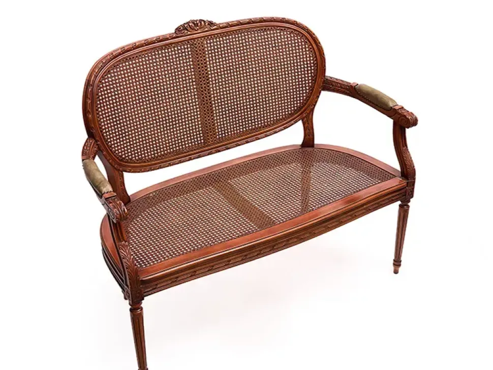 Divano classico pelle Divanetto di Artigianale con sconto del - 65%