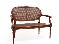 Divano classico pelle Divanetto di Artigianale con sconto del - 65%