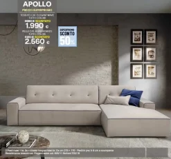 Divano con penisola Apollo di Sofangel a prezzo scontato