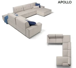Divano con penisola Apollo di Sofangel a prezzo scontato