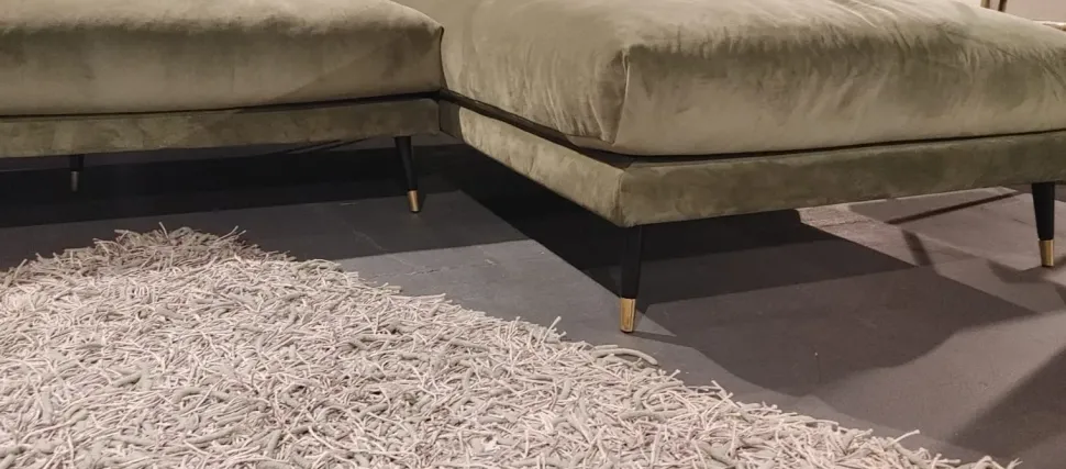 Divano con penisola Artigianale Divano barlow by domingo salotti PREZZI OUTLET sconto 50%