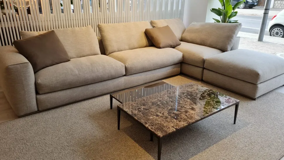 Divano con penisola Asolo Flexform OFFERTA OUTLET