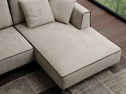 Divano con penisola Beauty Crippa divani&letti a PREZZO OUTLET