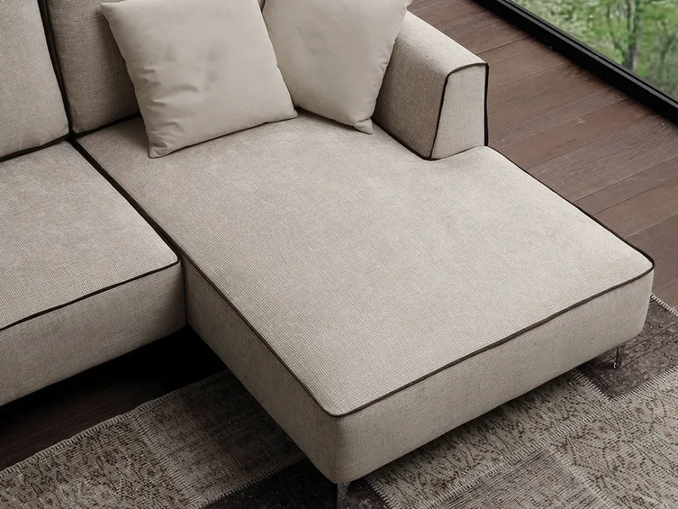 Divano con penisola Beauty Crippa divani&letti a PREZZO OUTLET