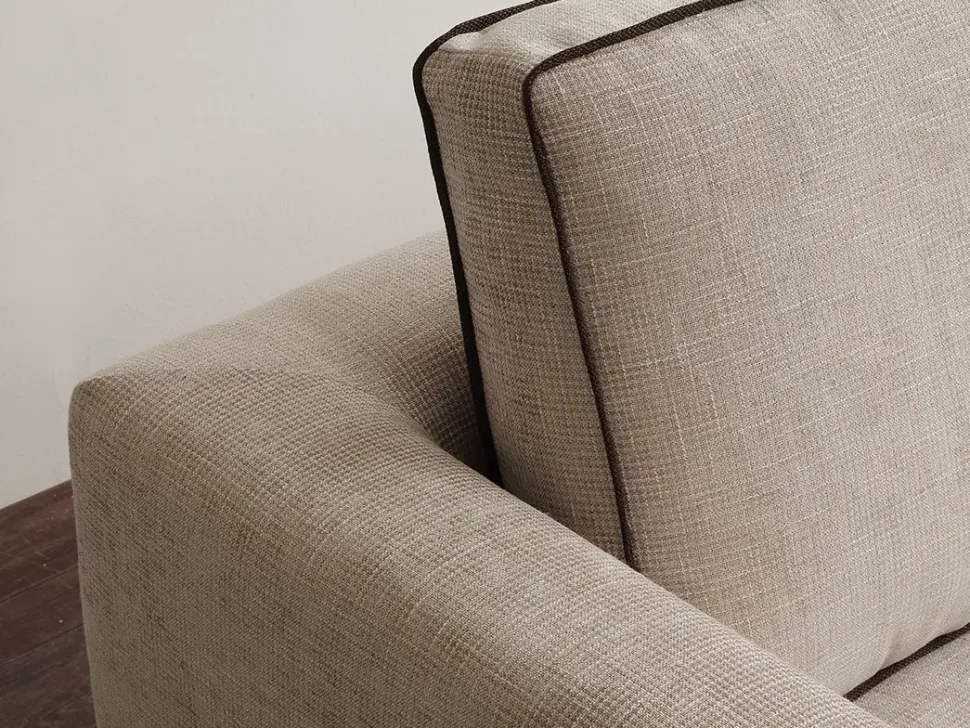 Divano con penisola Beauty Crippa divani&letti a PREZZO OUTLET