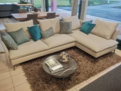 Divano con penisola Biba salotti Link PREZZI OUTLET sconto 40%