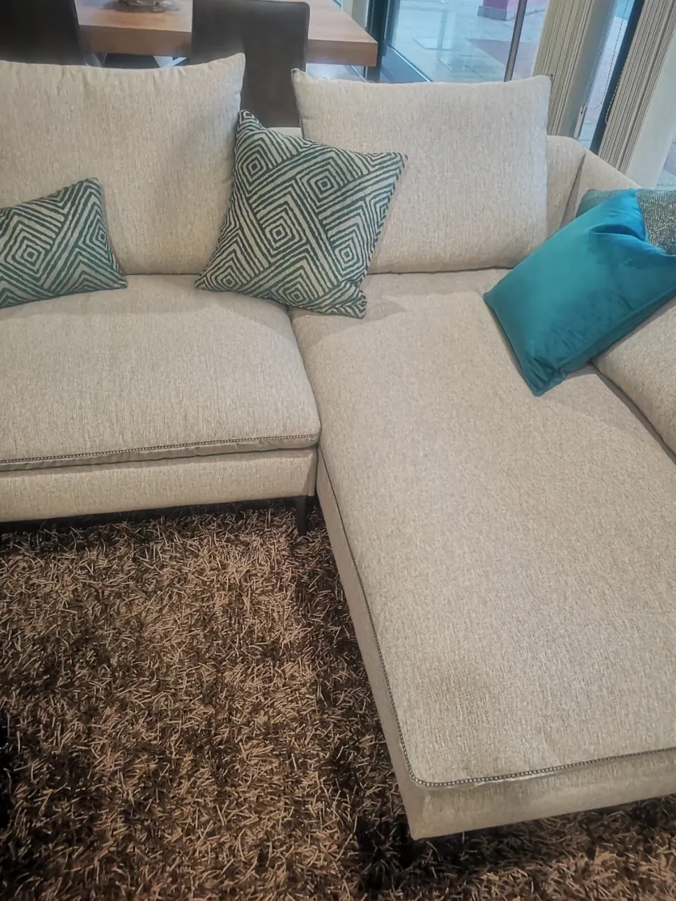 Divano con penisola Biba salotti Link PREZZI OUTLET sconto 40%