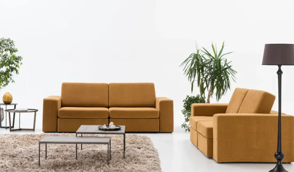 Divano Con penisola Cracovia comfort Artigianale ad un prezzo imperdibile