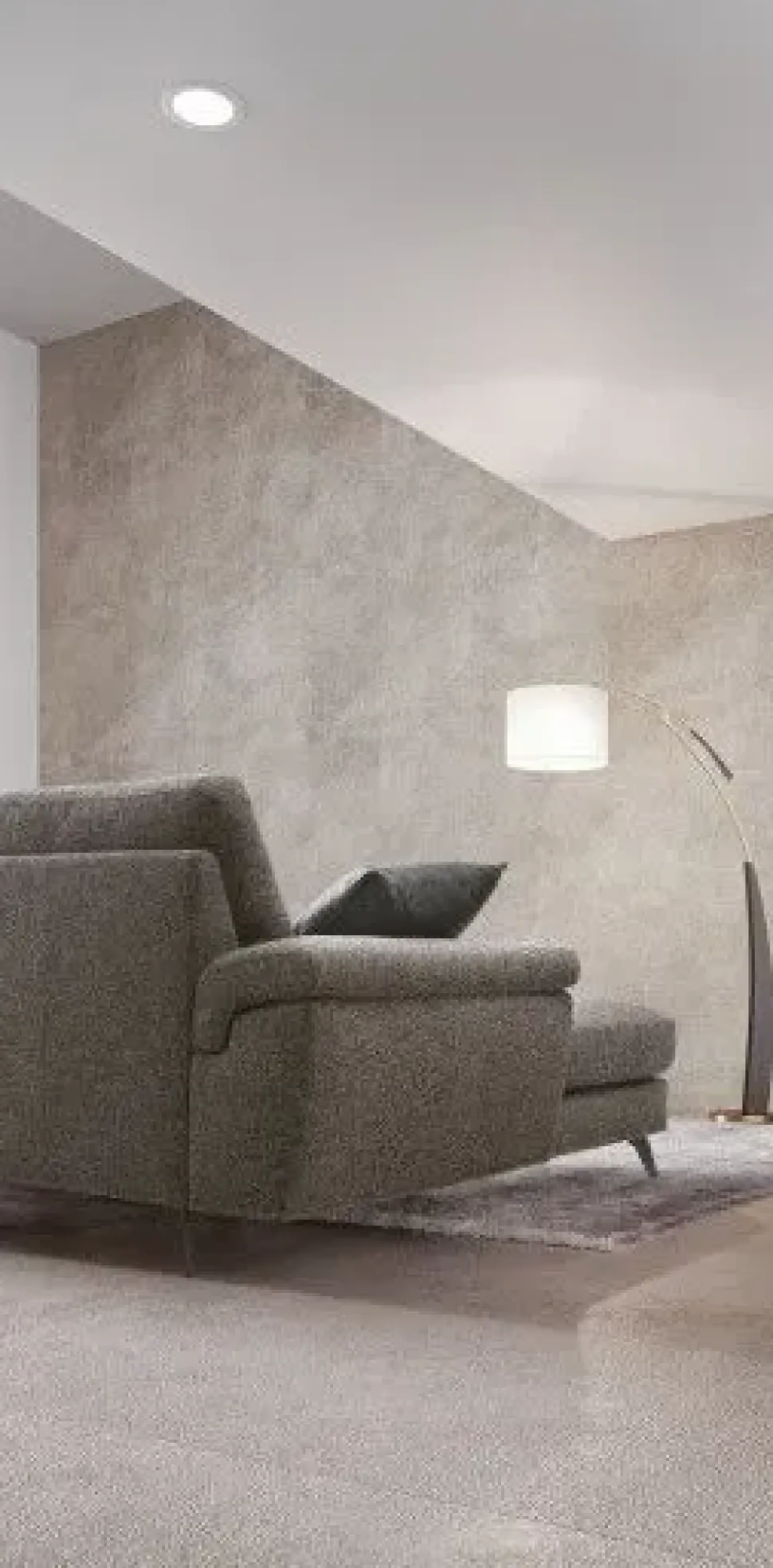 Divano con penisola Cupido Mottes selection in OFFERTA - 40%