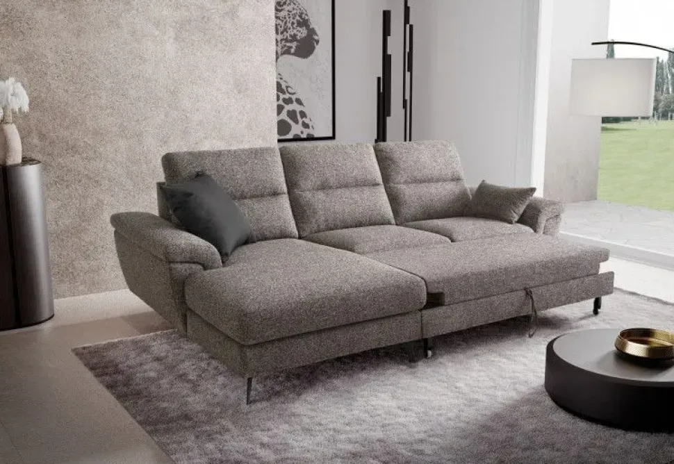Divano con penisola Cupido Mottes selection in OFFERTA - 40%