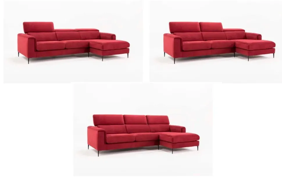 Divano con penisola Divano in tessuto technonabuk idrorepellente Md work in OFFERTA - 43%