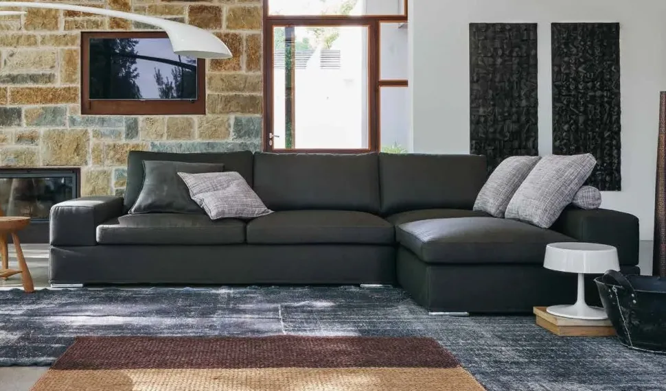 Divano con penisola Divano reclinabile diversi rivestimenti Md work: con uno SCONTO ESCLUSIVO del 42%