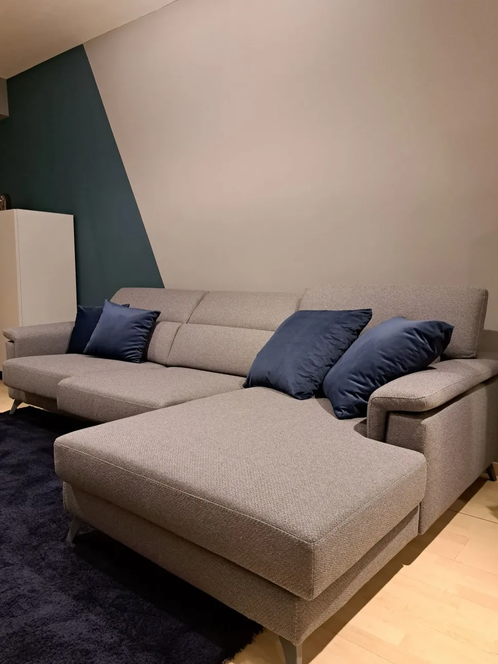 Divano con penisola Febal Kensington PREZZI OUTLET sconto 50%