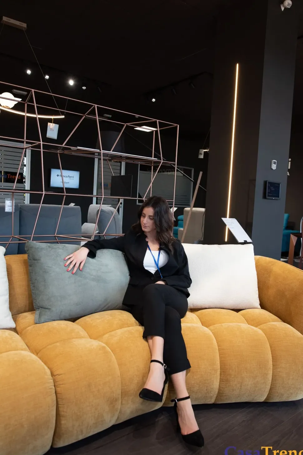 Divano con penisola Franco ferri Abbracci PREZZI OUTLET sconto 38%