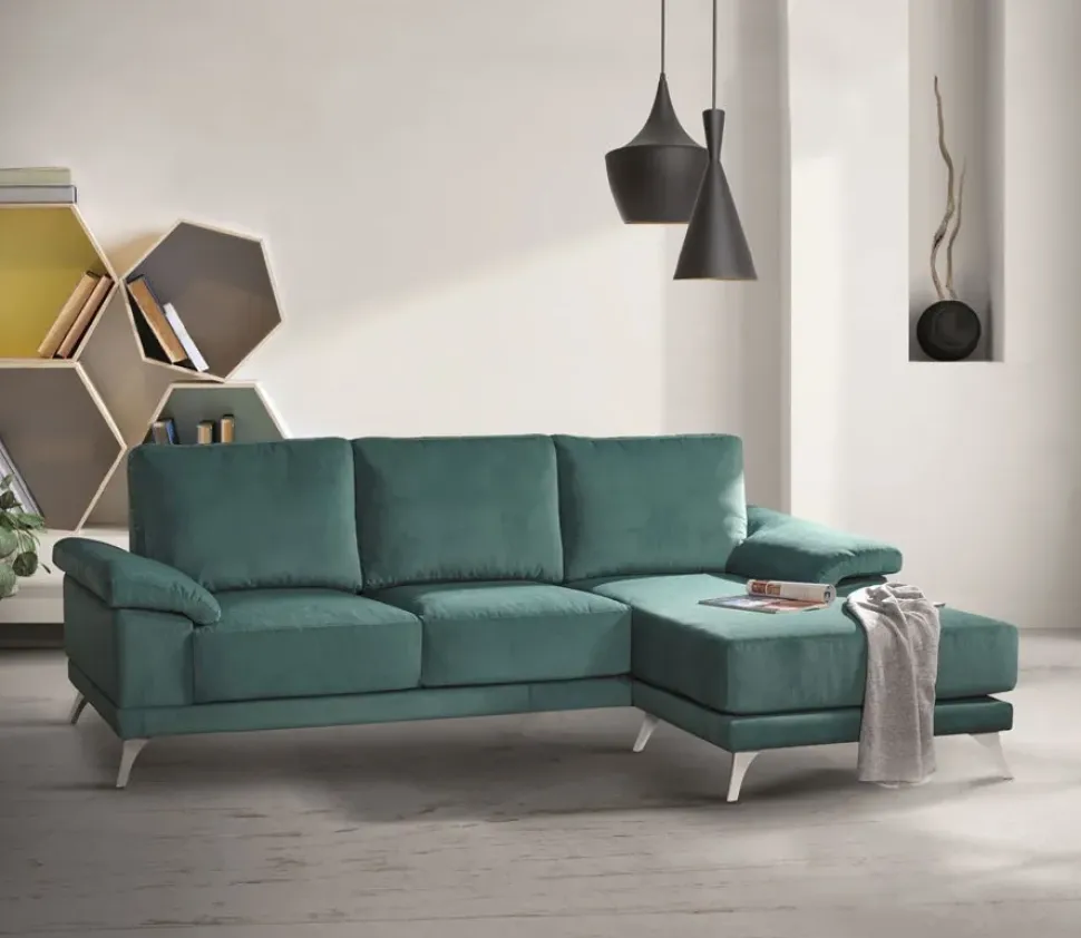 Divano con penisola Ginger Salvetti in Offerta Outlet