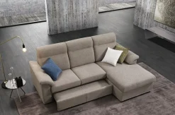 Divano con penisola in stile Moderno Con seduta estraibile con forte sconto