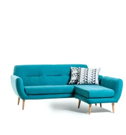 Divano con penisola in Tessuto Collezione esclusiva a prezzo ribassato