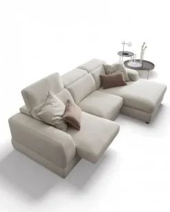 Divano con penisola in Tessuto Graffiti Le comfort