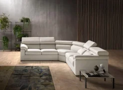 Divano con penisola in Tessuto Md work a prezzo scontato