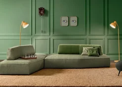 Divano Con penisola in Tessuto Divano componibile modello beattle aerre di Aerre italia