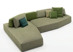 Divano Con penisola in Tessuto Divano componibile modello beattle aerre di Aerre italia