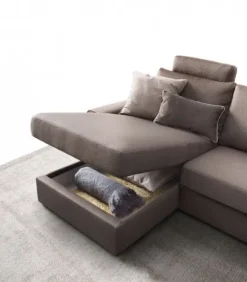 Divano con penisola in Tessuto Icaro Le comfort