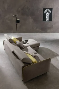 Divano con penisola in Tessuto Samoa a prezzo ribassato