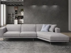 Divano con penisola in Tessuto Musa salotti a prezzo scontato