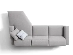 Divano con penisola in Tessuto Musa salotti a prezzo scontato