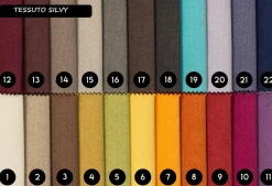 Divano con penisola in Tessuto Samoa a prezzo scontato