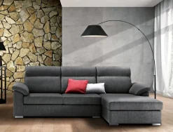 Divano con penisola Leo Bi.el salotti a prezzi outlet