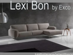 Divano con penisola Lexi bon Excò con forte sconto