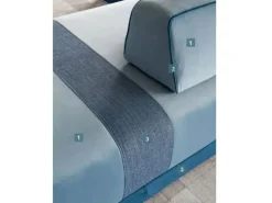 Divano con penisola Merk Fabbri salotti in Tessuto a 1760€