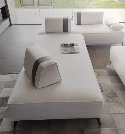 Divano con penisola Merk Fabbri salotti in Tessuto a 1760€