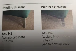 Divano con penisola Merk Fabbri salotti in Tessuto a 1760€