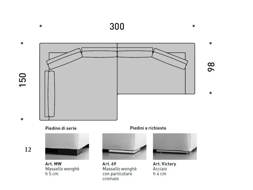 Divano con penisola modello Divano maxi penisola anti macchia di Md work in offerta