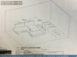 Divano con penisola modello Air di Lago in offerta