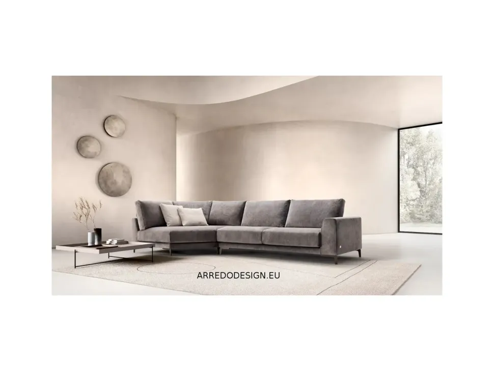 Divano Con penisola modello Norman di Doimo salotti a prezzi outlet