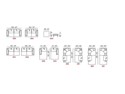 Divano con penisola Morfeo Max divani in OFFERTA - 30%