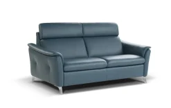 Divano con penisola pelle in poliuretano  Nicoletti home a prezzo Outlet