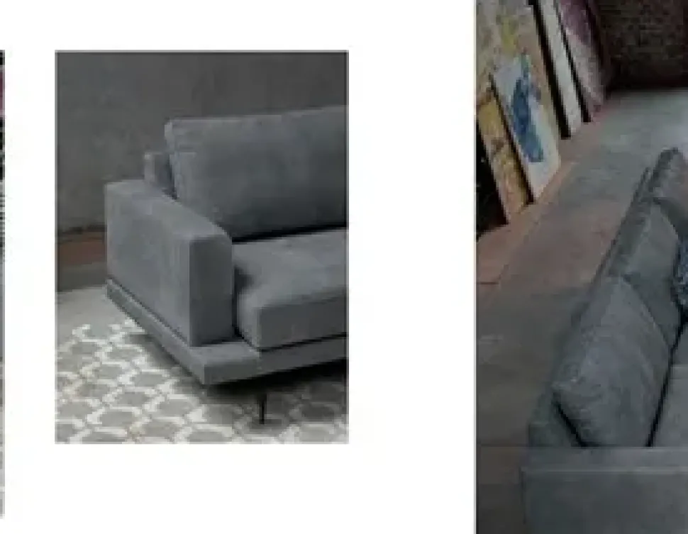 Divano con penisola Philip.77 Doimo salotti a prezzo ribassato