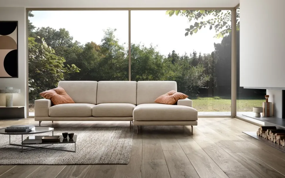 Divano con penisola Platz Rizzetto in Offerta Outlet