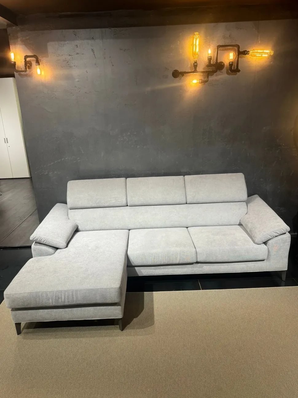 Divano con penisola Samoa Loft PREZZI OUTLET sconto 30%